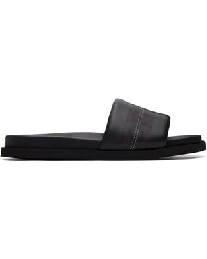 Off-White c/o Virgil Abloh Industrial Belt Slider Sandals - Black