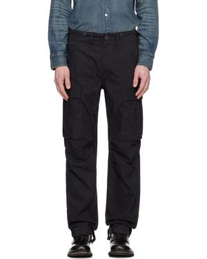 RRL Surplus Poplin Cargo Trousers - Black