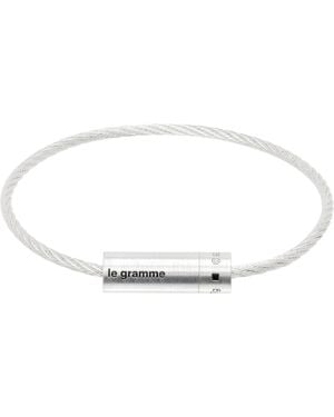 Le Gramme Cable 'Le 7G' Bracelet - Black