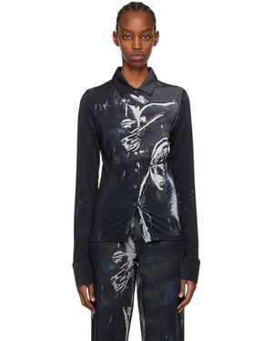 Louisa Ballou Button Up Shirt - Black