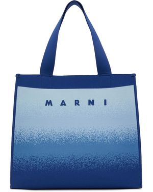 Marni ブルー ショッピングトート