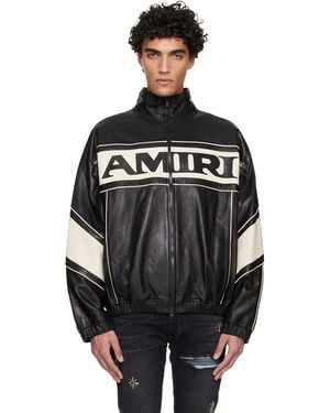Amiri Sport Leather Jacket - Black
