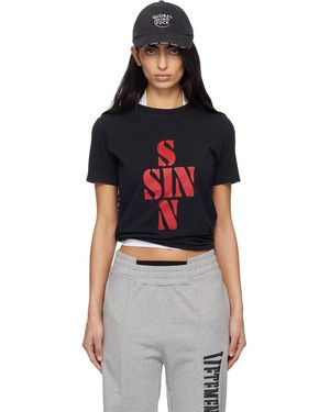 Vetements Sins Fitted T-Shirt - Black