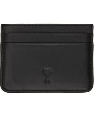 Ami Paris Ami De Coeur Card Holder - Black