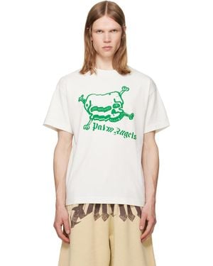 Palm Angels Off- Skull T-Shirt - Green