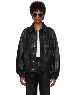 Amiri Waxed Ma Quad Denim Jacket - Black