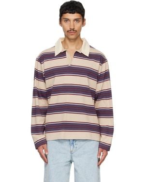 Sanderlak Striped Jersey Polo - Red