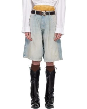 R13 Ssense Exclusive Baggy Jesse Carpenter Denim Shorts - Black