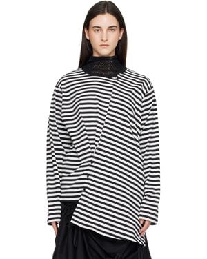 Yohji Yamamoto Panelled Long Sleeve T-Shirt - Black