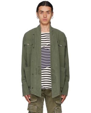 Greg Lauren Ssense Exclusive Khaki Baker Studio Jacket - Green