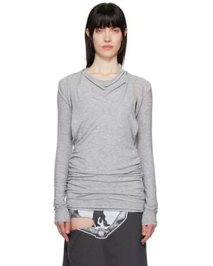 OPEN YY Convertible Bolero T-Shirt - Black