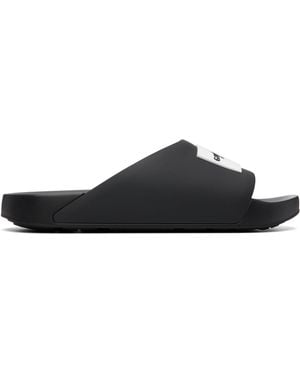 Givenchy Label Slide Sandals - Black