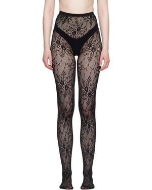 Swedish Stockings Rosa Lace Tights - Black