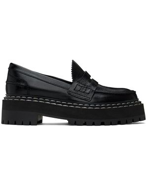 Proenza Schouler ラグソール プラットフォーム ローファー - ブラック