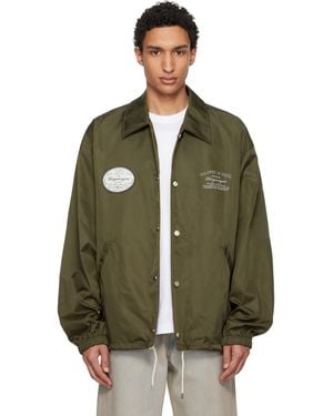 WOOYOUNGMI Khaki Nylon Coach Jacket - Green