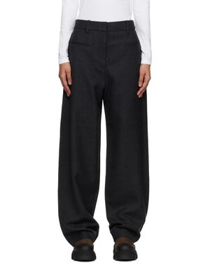 Ganni Wool Suiting Pants - Black