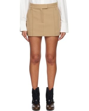 Camilla & Marc Tan Sterling Miniskirt - Natural