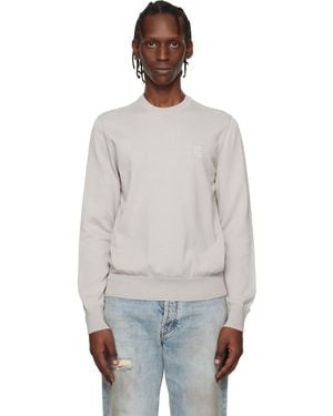 BOSS Logo-Label Cotton & Cashmere Jumper - Multicolour