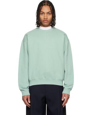 Jil Sander Cotton Terry Crew-Neck Sweatshirt - Green