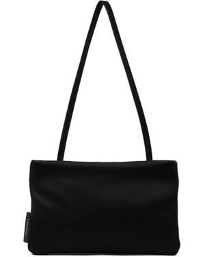 Loulou de Saison Grace Small Satin Baguette Bag - Black