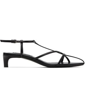 Jil Sander ブラック Cage ローヒール サンダル