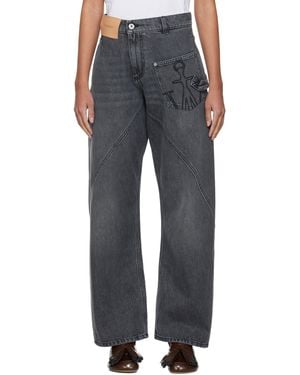 JW Anderson Twisted Workwear Jeans - Black