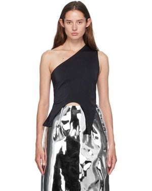 Marie Adam-Leenaerdt Off-Shoulder Tank Top - Black