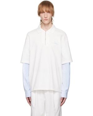 Feng Chen Wang Layered Polo - White