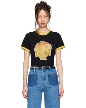 Lu'u Dan Bruce Lee X Lựu Đạn Ringer T-Shirt - Black