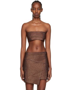 ANDREADAMO Andreādamo Crystal-cut Tank Top - Black