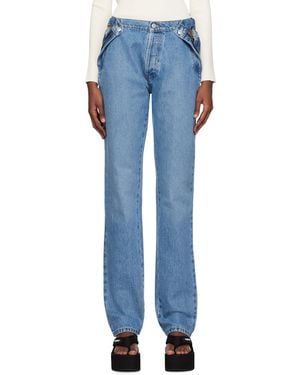 Coperni Blue Open Hip Jeans