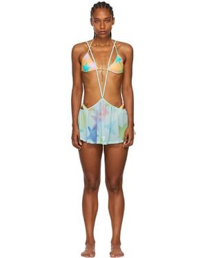 Collina Strada Ssense Exclusive Recycled Nylon Bikini - Black