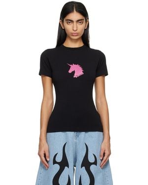 【関税込み】VETEMENTS パープル Flying Unicorn Tシャツ Purple Flying Unicorn T-Shirt by VETEMENTS on Sale