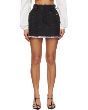 Charles Jeffrey Aberdeen Miniskirt - Black