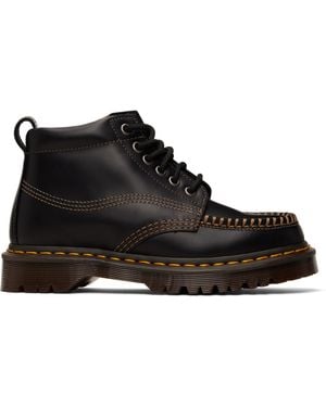 Dr. Martens Lowell Chukka Moc Toe Leather Ankle Boots - Black