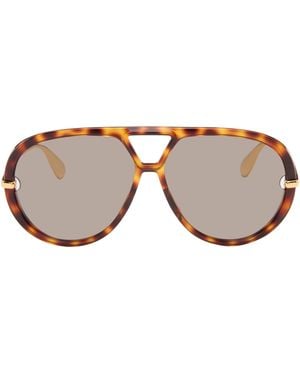 Bottega Veneta Classic Aviator Sunglasses - Brown