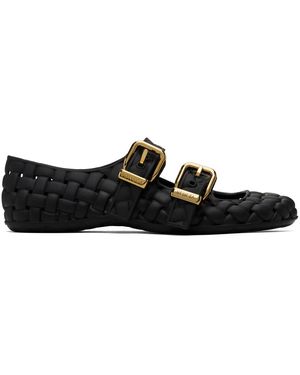 Bottega Veneta Amy メリージェーン フラットシューズ - ブラック