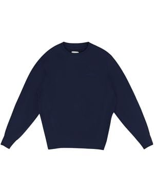 Aimé Leon Dore Tonal Logo Crewneck Sweatshirt "Evening" Ss22Cs013 Evening" - Blue