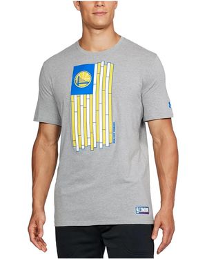 Under Armour Nba Golden State Warriors Heatgear T-Shirt 1304482 339" - Black