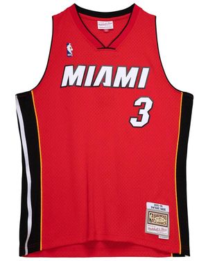 Mitchell & Ness Alternate Jersey "Nba Heat 2005 Dwyane Wade" Smjy3495 Mhe05Dwaunrd" - Red