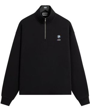 Kith Bmw Nelson Quarter Zip Khmg030028 001" - Black