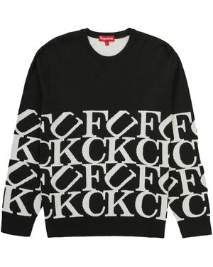 Supreme Fuck All Jumper Ss21Sk15" - Black