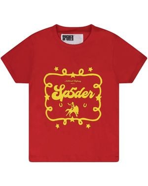 Sp5der Rodeo Baby T-Shirt 456" - Red