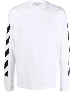 Off-White c/o Virgil Abloh Diagonal Arrow Skate Long-Sleeve T-Shirt Omab064C99Jer01 00110" - Black
