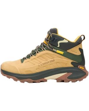 Merrell Moab Speed 2 Leather Mid Waterproof "Tan" J038425" - Black