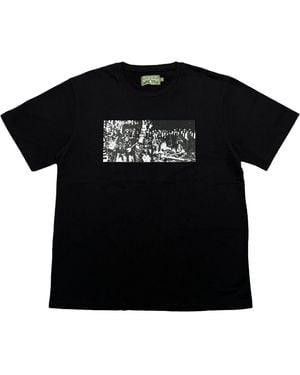 DENIM TEARS Entertainment Short Sleeve T-Shirt Dt357" - Black