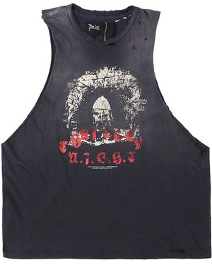 PALY Bliss Thriller Night Cut Off T-Shirt "Vintage Multi" 1U002Q1010 Vbk" - Black