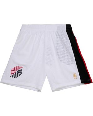 Mitchell & Ness Swingman Shorts "Nba Trail Blazers 1996" Smsh3141 Ptb96Pppwhit" - Black