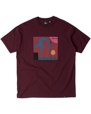by Parra Tripped Up T-Shirt "Dark" 56210" - Red