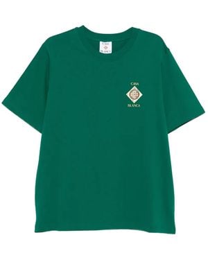 CASABLANCA Plafond Orne De Musique T-Shirt "Evergreen" Mss26Jts00103"